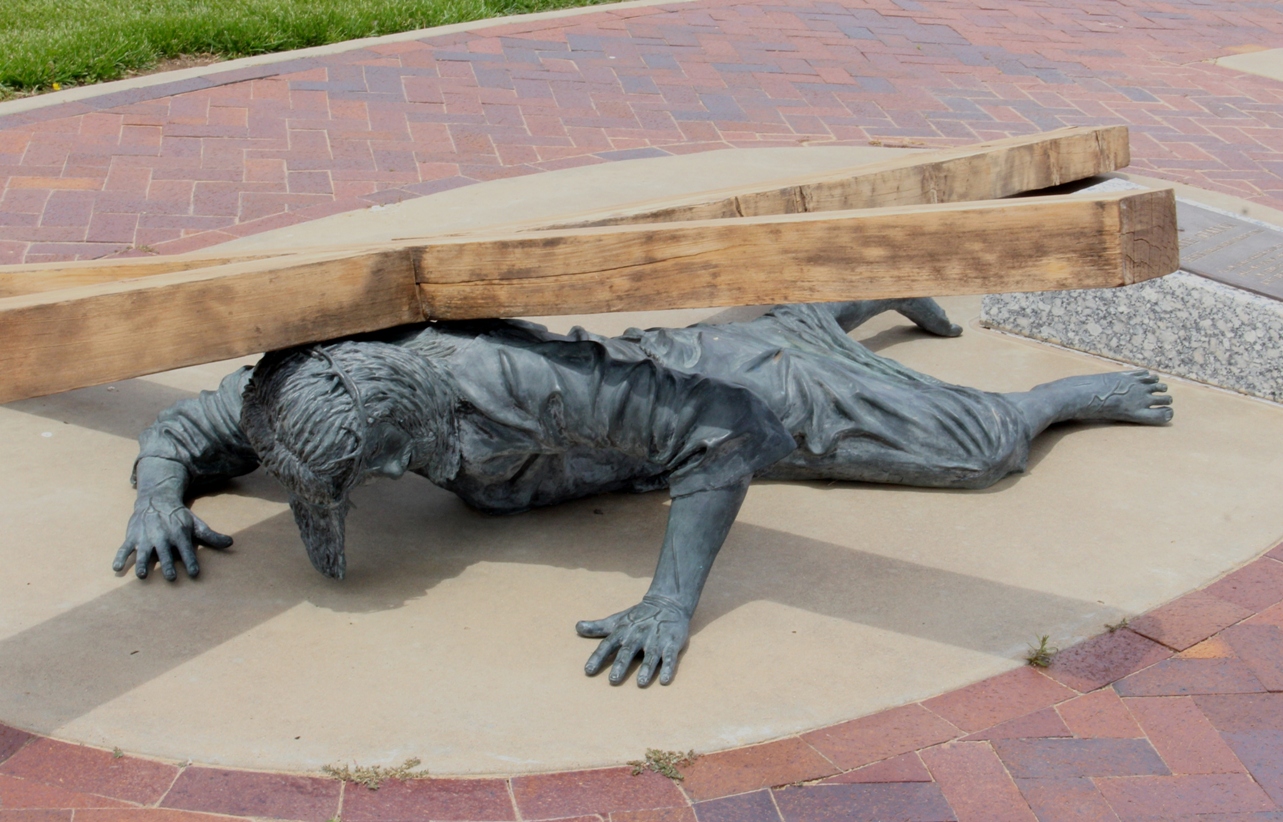 Station 9 at the Cross of Our Lord Jesus Christ in Groom, Texas.